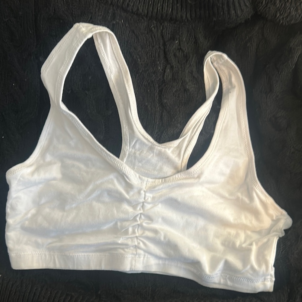White Sports Bra